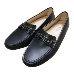 未使用 TOD'S トッズ ローファー ドライビングシューズ レザー 25 黒のサムネイル