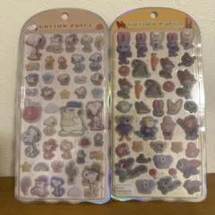 【正規品】　コットンパフィーシール　スヌーピー　ズートピア　2点セット