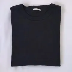 無地 クルーネック 半袖Tシャツ ブラックのサムネイル