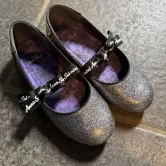 アナスイミニグリッターシルバーシューズ 19cm