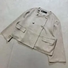 【美品】ZARA ザラ フェイクスエードジャケット M