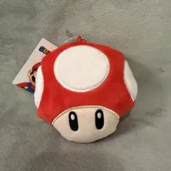 スーパーマリオ　コインケース　キノコ　赤