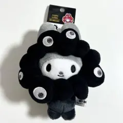 黒 サンリオ マイメロディ ミャクミャク カラビナ キーホルダー BC ブラック
