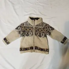 ZARA ノルディック柄カーディガン 9-12ヶ月