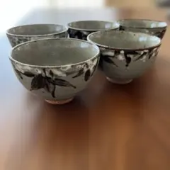 前畑陶器　庫山窯　湯飲み茶碗5個セット
