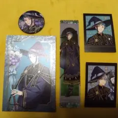 ツイステ　ポストカード　ぱしゃこれ　クリアしおり 缶バッチ　オクタヴィネル寮