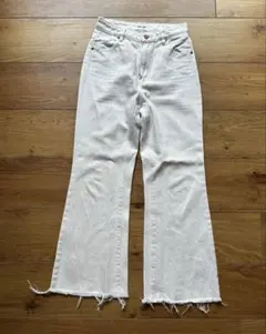 【ROLLA'S】Eastcoast Crop Flareデニム ホワイト 26のサムネイル