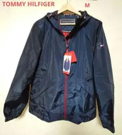 新品未使用 TOMMY HILFIGERネイビー ウインドブレーカーレディースM