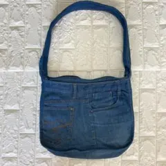 デニムバッグ　リメイク　DENIM　ショルダーバッグ　肩掛けバッグ