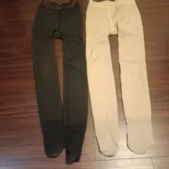 裏起毛ストッキング　厚手　極暖　2枚セット