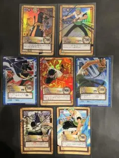 【ONEPIECEカードダス】ハイパーバトル　ゾロset 7枚