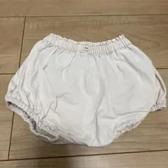 cotori リボン付きホワイトコットンパンツ 70-80サイズ