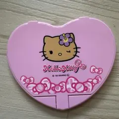 Hello Kitty ハート型 コンパクトミラー ピンクのサムネイル