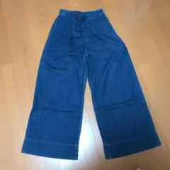 デニム ワイドパンツ　36