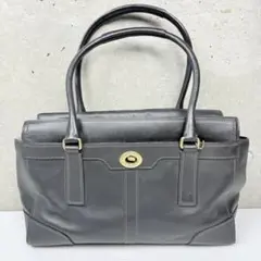 coach コーチ ハンプトンズ ショルダーバッグ ターンロック レザー