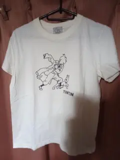 TINTIN タンタン 半袖Tシャツ ホワイト XS【倉庫D】のサムネイル