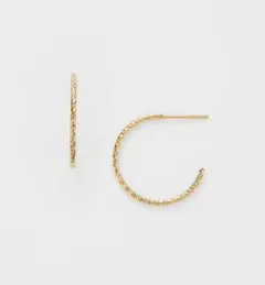 新品　agete フープピアス　ゴールド　WEB限定