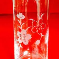桜彫刻 グラスタンブラー 310㎖ お名前入れ オーダーギフト 送料込