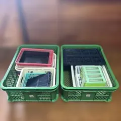 軽量プラスチック収納バスケットなどまとめ売り