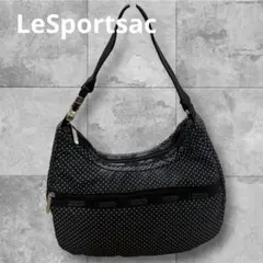 ☆レスポートサック☆ショルダーバッグ ドット柄 黒のサムネイル