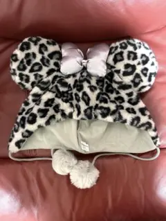 ディズニー ファンキャップ ヒョウ柄 グレー