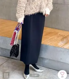 NOLLEY'S タイトミディスカート ブラックのサムネイル