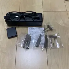 スマートグラス ブラック フレーム型 交換用パーツ付き