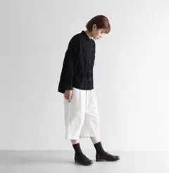 HUIS×三備”綿麻シャトルデニムバルーンパンツ 506 オンライン完売品