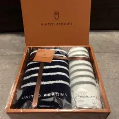 【新品未使用】UNITED ARROWS タオルセット スタイリッシュ　ボーダーのサムネイル