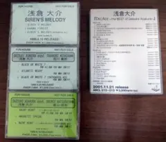 浅倉大介　プロモカセットテープ5本セット 非売品　西川貴教