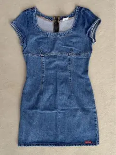 デニム ヴィンテージ ワンピース タイトワンピ ミニワンピ