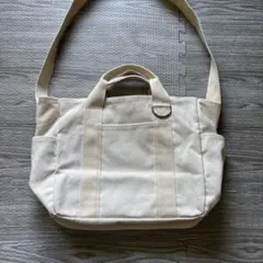 2WAY トートバッグ ホワイト 白 ショルダーバッグ カバン 鞄