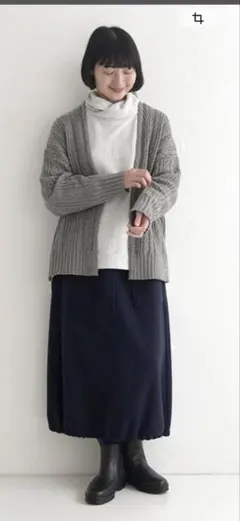 新品タグ付　earth_eco_loco暖か起毛のバルーンカーゴスカート