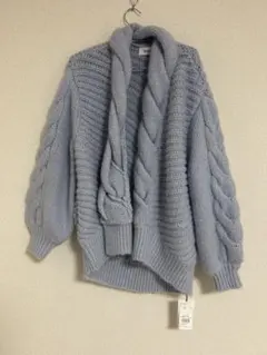 snidel モヘヤケーブルニットカーディガン