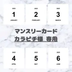 【カラピチ様 専用】 ましかく マンスリーカードのサムネイル