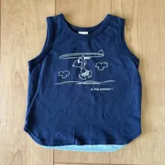 プティマイン スヌーピータンクトップ 90cm