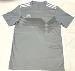 adidas アディダス グレー サッカー ジャージ スポーツウェア Mサイズ