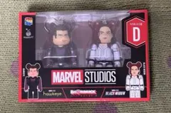 n*a様 ハッピーくじ ベアブリック ホークアイ ブラックウィドウBE@RBRI