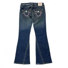 TRUE RELIGION ビジュー付きフレアデニム4100のサムネイル