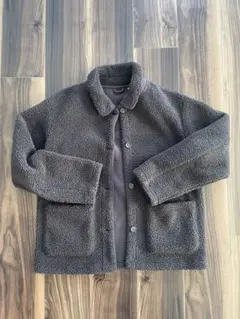 ダークブラウンフリースジャケット