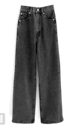 GRLハイウエストセミワイドデニムパンツ[fo1843]