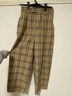 断捨離価格！GLOBAL WORK チェック柄スラックス Sサイズ