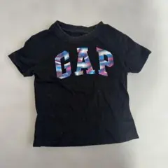 GAP 黒 Tシャツ カラフルロゴ