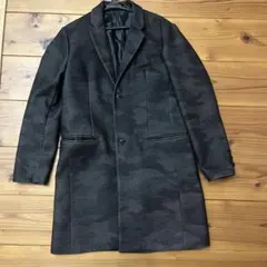 カモフラージュ柄 シングルブレスト チェスターコート Lサイズ グローバルワーク