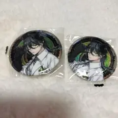 ツイステ マレウス・ドラコニア ガチャガチャ 実験着 缶バッジ 2個セット