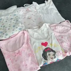 【120cm】女の子肌着6点セット⭐︎キャミソール、タンクトップ、長袖シャツ