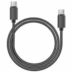 USB-C to USB-C 充電ケーブル 1.0m 黒