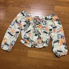 GUESS 花柄 長袖ブラウス S
