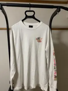 HUF ホワイト 長袖シャツ グラフィックプリント