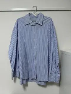 オーバーサイズ ストライプシャツ